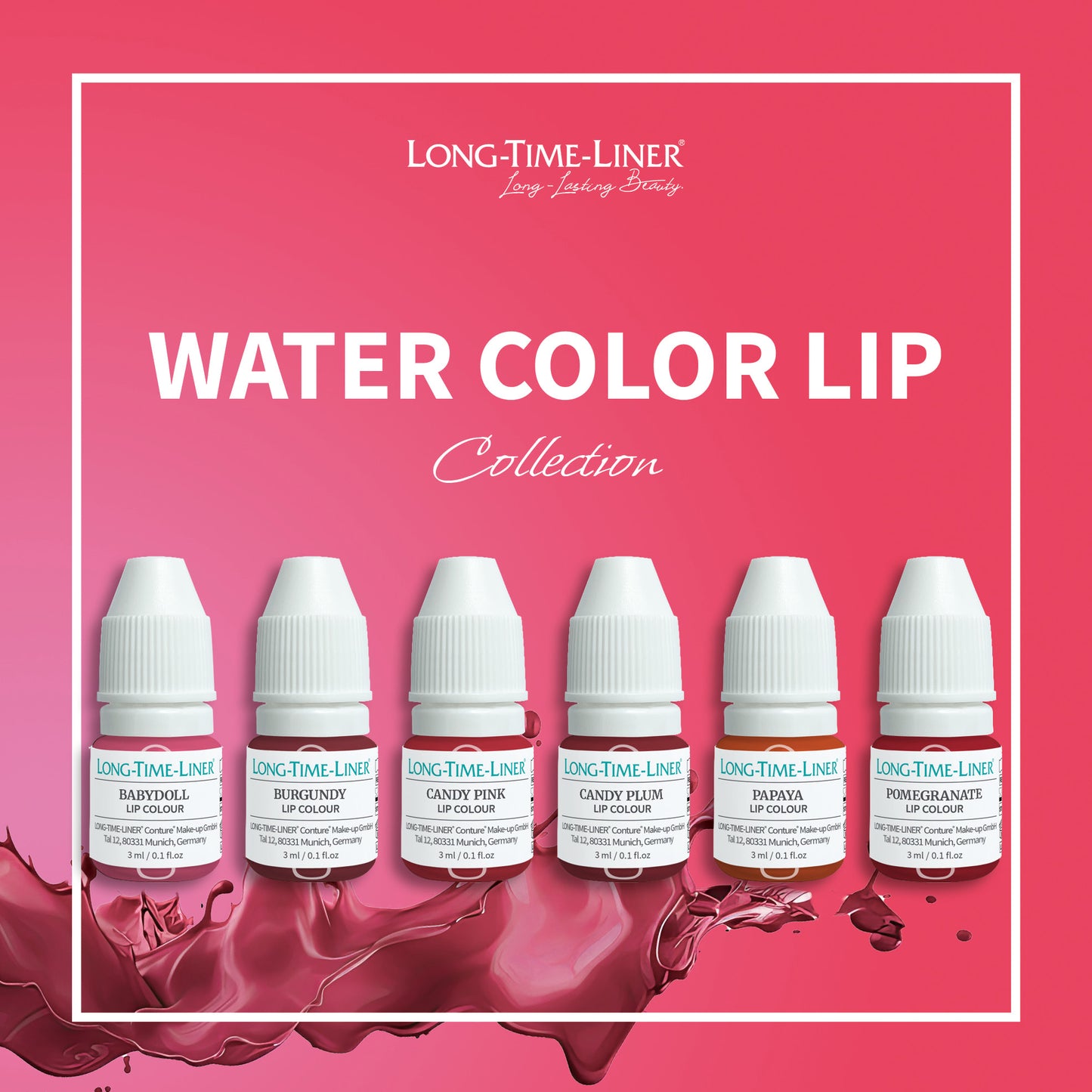 Watercolour Lip Collection -pochette 6 minis